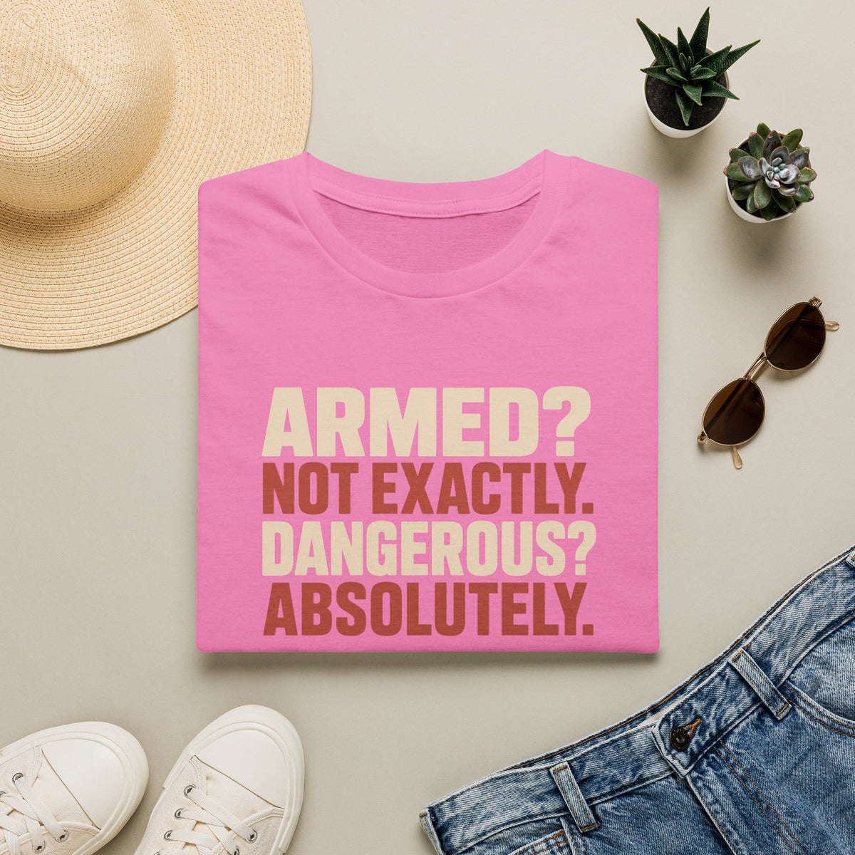 Armed? not exactly. Dangerous? absolutely